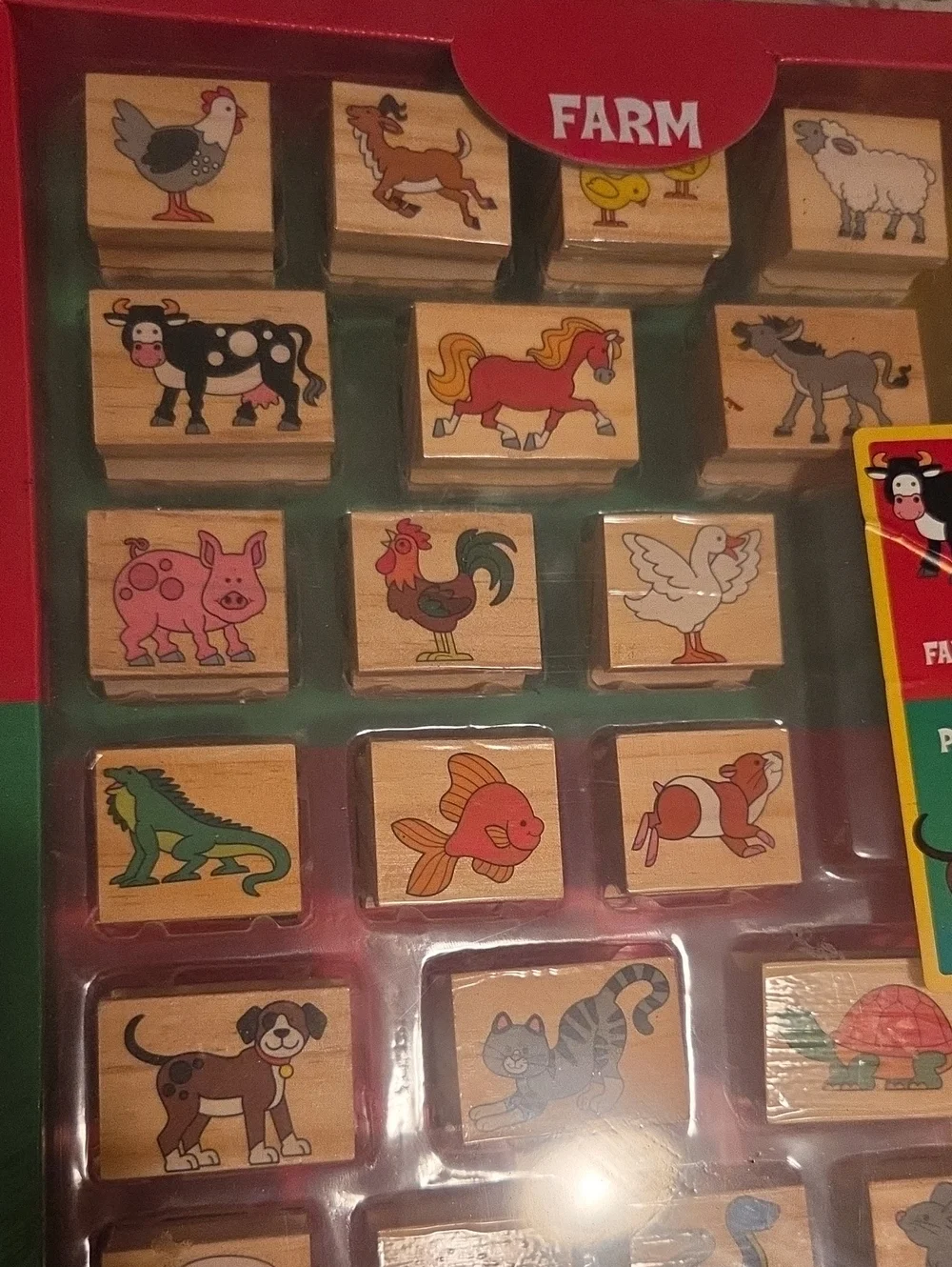 Melissa & Doug Jumbo Deluxe Wooden Stamp Set - 50 Piece New In Box